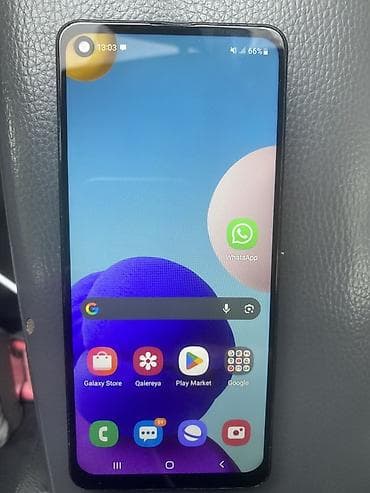 samsung not2: Samsung Galaxy A21S, rəng - Qara, İki sim kartlı — 3