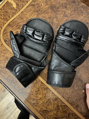 Перчатки: MMA/qarışıq döyüş növləri üçün barmaq açıq əlcəklər - Rəng: qara - — 4