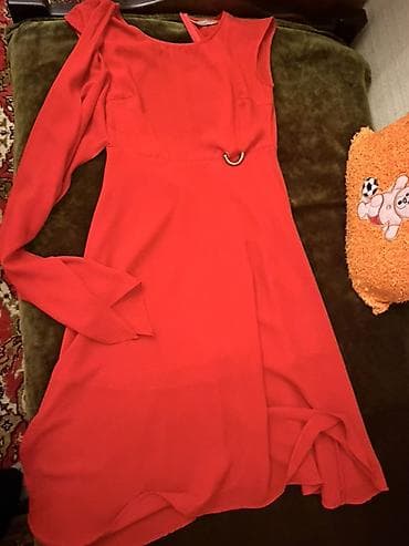 xs olcu: Qırmızı şifon don Brend- Dior - Ölçü 38,40. Heç geyinilməyib 120 azn — 3