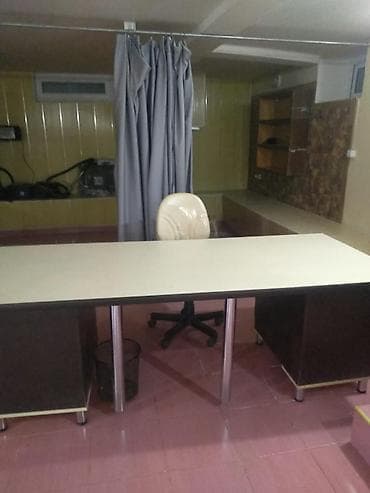 Ofis mebeli: Ofis dəsti – geniş iş masa və fırlanan kreslo - Geniş iş masası: Açıq — 1