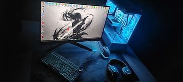 manitor hp: Şəkildə pc yə aid olan hər bir şey satılır. İ5-14600kf Gigabyte Rtx — 5