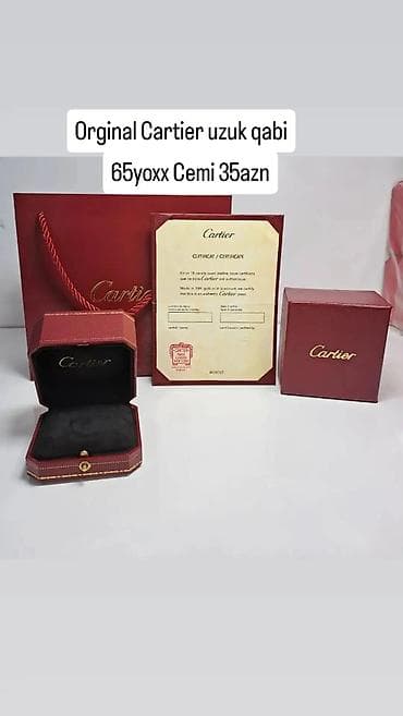 Cartier orginal Qablaşma
Üzuk qutusu Endrimden yararlanin