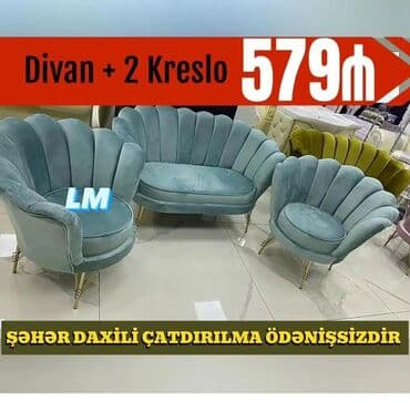 metbex kunc divanlari qiymetleri: 💥Papatya divan+2kreslo 💥 📲Elaqe 💶Qiymet 579azn 🚛Seherdaxili — 2