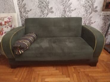 диван и кресла: Б/у, Диван, 2 кресла, Диван, С подъемным механизмом, Раскладной — 3