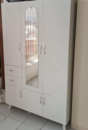 горка для посуды: Новый, Распашной, 3 двери Прямой шкаф, Шкаф-вешалка, Азербайджан — 18
