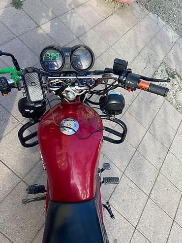 electro moto: Motoçatıqlı çatdırılma üçün tam hazır motosiklet - Rəng: qırmızı — 1