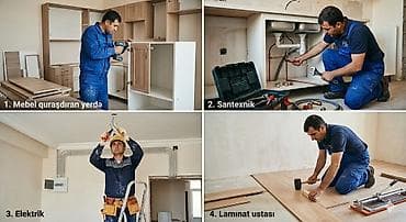 Mütəxəssis ustalar tərəfindən ev və ofis üçün kompleks