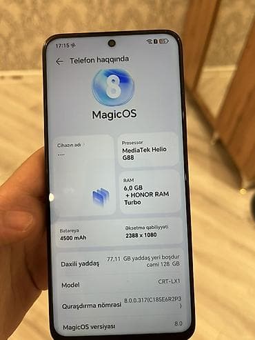 apple iphone 3g: Honor 8X, 128 GB, rəng - Qara, İki sim kartlı — 5