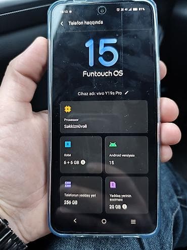 telefon girovu: Vivo Y19, rəng - Mavi, İki sim kartlı — 3