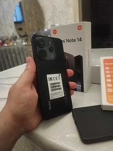 xiaomi not 11 pro: Redmi Note 14, 256 GB, rəng - Qara, Zəmanət, Sensor, Barmaq izi — 3