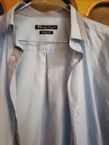 3 duymə koynək: Köynək, M, rəng - Ağ — 2