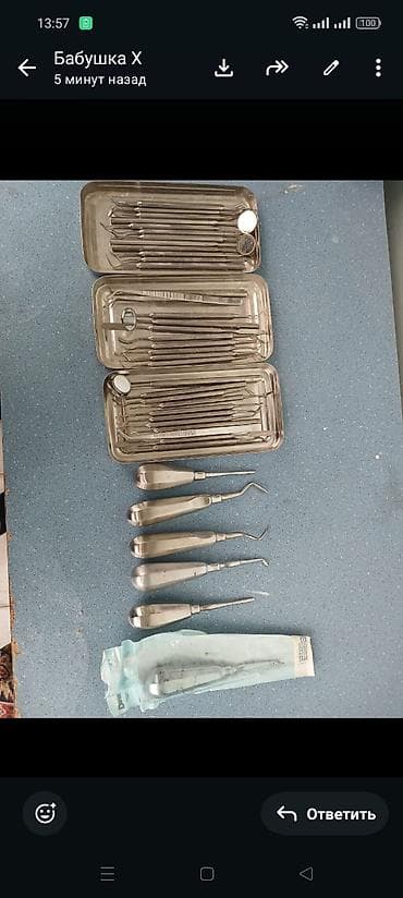 Stomatoloji alətlər dəsti - Paslanmayan poladdan müxtəlif stomatoloji