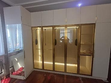 Düz dolab, Yataq otağı üçün, Qarderob, Açılan, Quraşdırıla bilən, 6 qapı