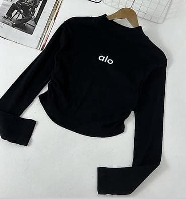 elf bar topdan satis: Qadınlar üçün alo marka ağ və qara crop Ölçü: standart. İkiside — 2