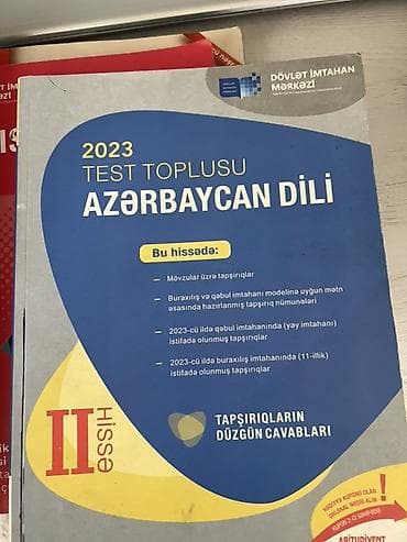 Azərbaycan dili Testlər 11-ci sinif, DİM, 2-ci hissə, 2023 il