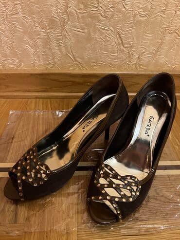 nabuk sapaskiler: Tuflilər, Ölçü: 37, rəng - Qəhvəyi, Yeni — 6