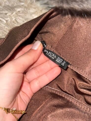 trapez şalvar: Şalvar, M, rəng - Qəhvəyi — 3