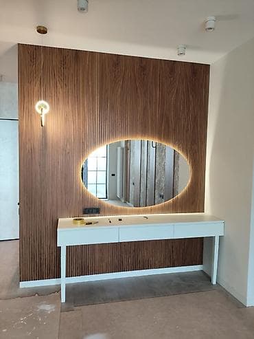 divar paneleri: Güzgü Divar üçün, Dairə, Dekorativ, Çərçivə ilə — 6