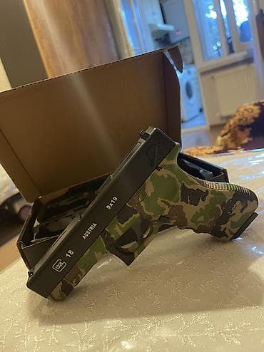 oyuncağ: Məhsul: Glock 18 (9x19) tərzində kamuflyaj dizaynlı pnevmatik/airsoft — 4