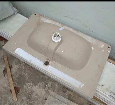 Умывальники, тюльпаны: Б/у Кухонная мойка, Без шкафа, Мрамор, Самовывоз — 2