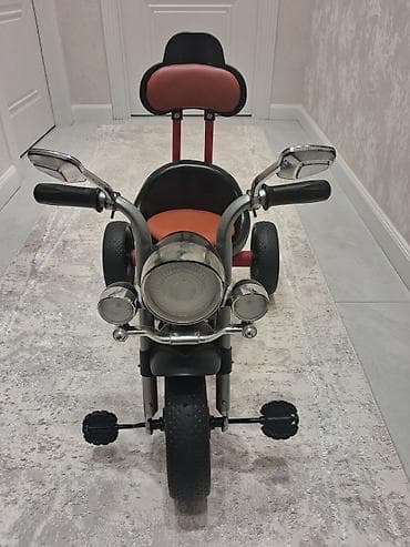 tap.az 3 tekerli velosiped: Uşaq üçtəkərli velosipedi – moto tərzində dizayn - Önü iri faralı və — 2
