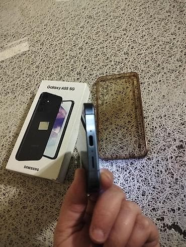 mikrafon şur: Samsung Galaxy A55, 256 GB, rəng - Qara, Barmaq izi — 3