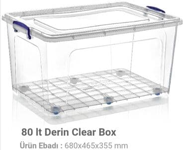 Saxlama qabi her olcude box konteyner 1 litr 2 litr 3 litr 5 litr 9