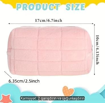 ysl canta: Məhsul: Yumşaq toxumalı makiyaj/aksesuar çantası - Material — 4