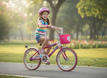 uşaq kalyeskası: Uşaq velosipedi – 16 düym təkərlər Xüsusiyyətlər: - Çəhrayı-ağ — 2