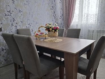 Qonaq otağı üçün, Açılmayan, Dördbucaq masa, 6 stul