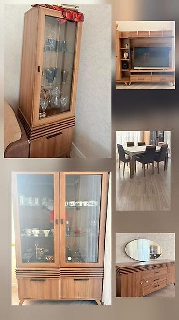 komodlar: İşlənmiş, Masa və oturacaqlar, TV altlığı, Servant — 1