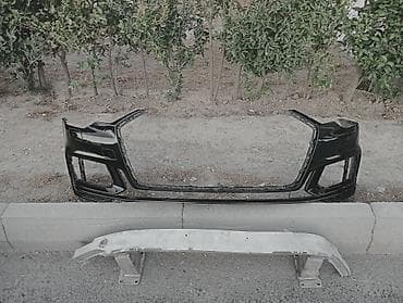 Audi üçün ön bamper komplekti - Rəng: parlaq qara - Tərkib: ön bamper