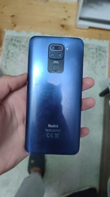 kontakt home honor x9c: Redmi Note 9, 64 GB, rəng - Göy, Barmaq izi — 1