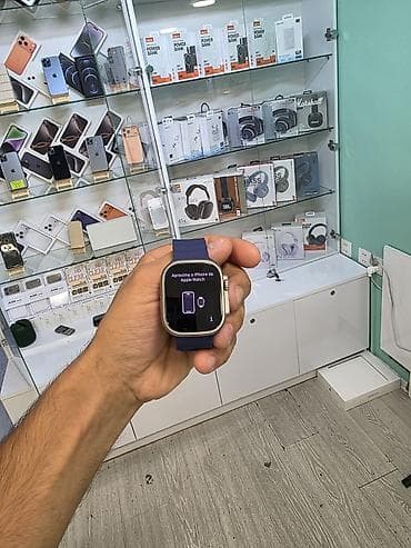 Личные вещи: Apple Watch Ultra üslubunda ağıllı saat - Korpus: titan rəngli — 4