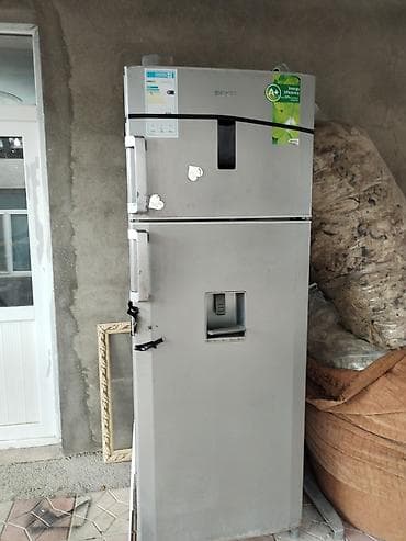 Məişət texnikası: 2 qapılı Beko Soyuducu Satılır, rəng - Gümüşü, Dispenserli — 2