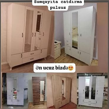 ayaqabı dolabı: Düz dolab, Paltar üçün, Açılan, Korpuslu, 2 qapılı — 1