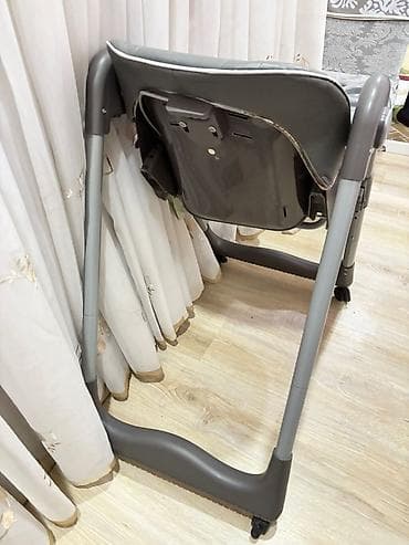 pive seti: Uşaq yemək kreslosu - Rəng: boz/gümüş tonları, naxışlı yumşaq — 5