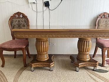 masılar: Qonaq otağı üçün, Açılan, Dördbucaq masa, 2 stul — 1