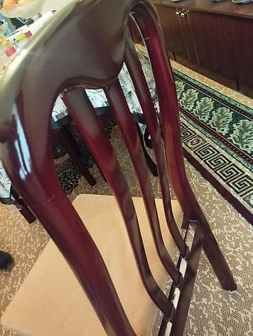 bar oturacağı: Qonaq otağı üçün, Qatlanmayan, rəng - Bej Stul — 1