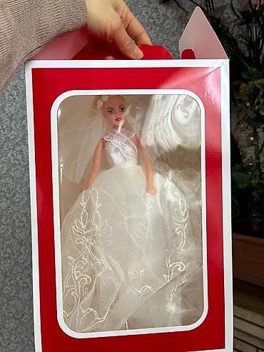 besik ucun oyuncaqlar: Gəlin geyimli oyuncaq kukla - Zərif dizaynlı gəlin obrazı: krujeva — 3