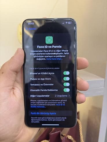 apple iphone xs: IPhone Xs Max, 64 GB, Gümüşü, Face ID, Simsiz şarj — 7