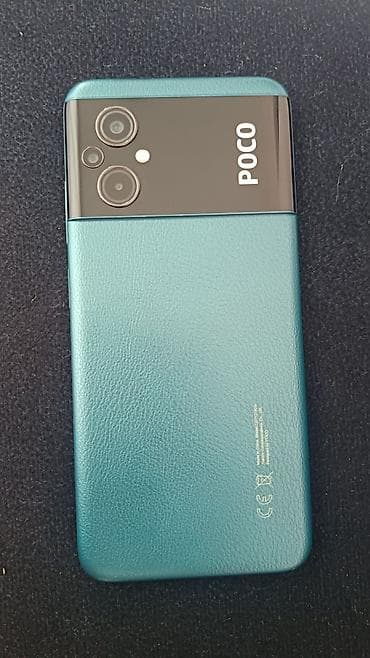 mini səs yazan: Poco M5, 64 GB, rəng - Yaşıl, Barmaq izi, Face ID — 2