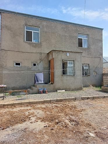 gencede ev: Satılır: daş hasarla əhatələnmiş həyət evi və torpaq sahəsi — 5