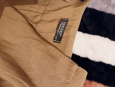 Quzu Collection qadın bluzası - Rəng: açıq qəhvəyi/boz-khaki ton - — 3