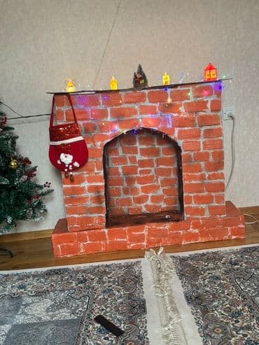Защитные пленки и стекла: Dekorativ saxta kamin (yeni il/şamandıra konsepti) - Kərpic fakturalı — 3