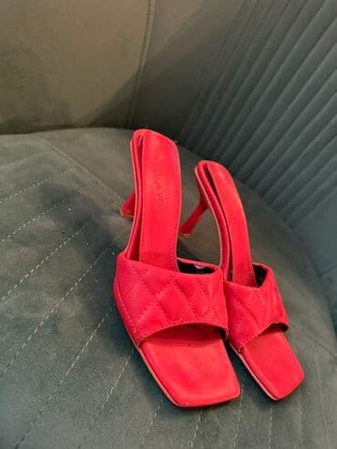 tekstil uşaq şəp şəpləri: Ölçü: 37, rəng - Qırmızı, İşlənmiş — 2