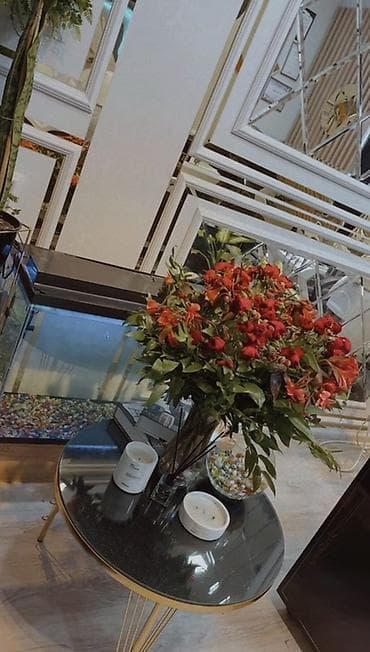 baliq: Dekorativ akvarium – qapaqlı, şüşə korpuslu, LED işıq lentli üst — 3