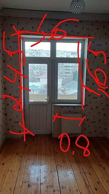 Ev üçün dekor: Taxta məbəx/otaq qapısı - Material: təbii ağac karkas və üzlük - — 2