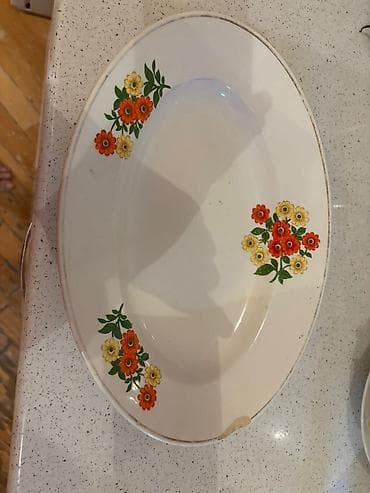 Boşqablar, 1 əd, rəng - Ağ, Keramika