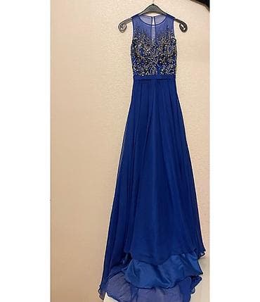 SHERRI HILL Zərif gecə/libas – kral mavilisi 1 dəfə geyinilib,əla